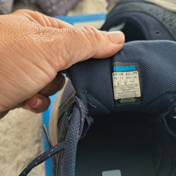 Hoka Women's Anacapa Breeze Sneakers in Blue and Pink - Picture 9 of 11